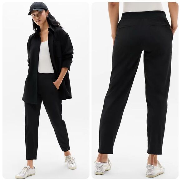 Athleta Brooklyn Mid Rise Ankle Pant in Black | Size 12 - Picture 2 of 10